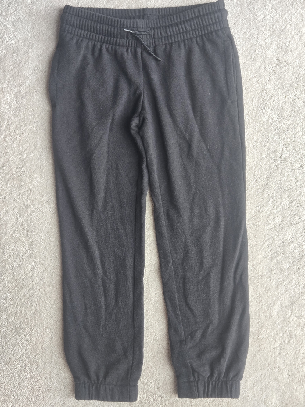 Athletic Works Black Kids Jogger Sweatpants with Drawstring